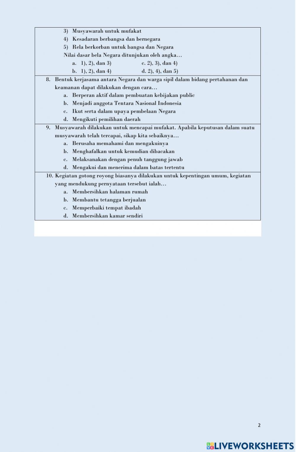 LKPD kerjasama dalam berbagai bidang