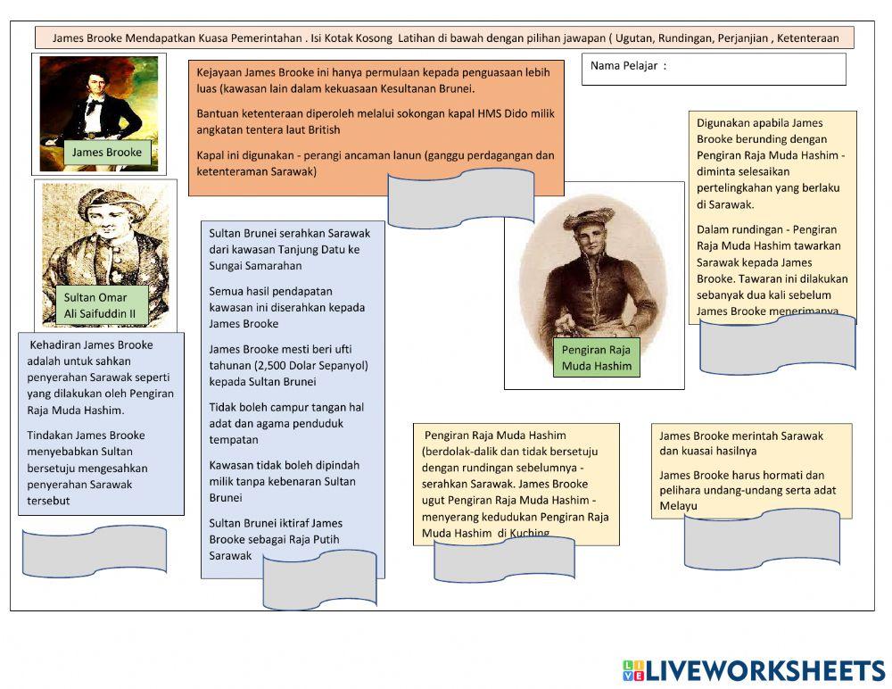 James Brooke Mendapat Kuasa Pemerintahan
