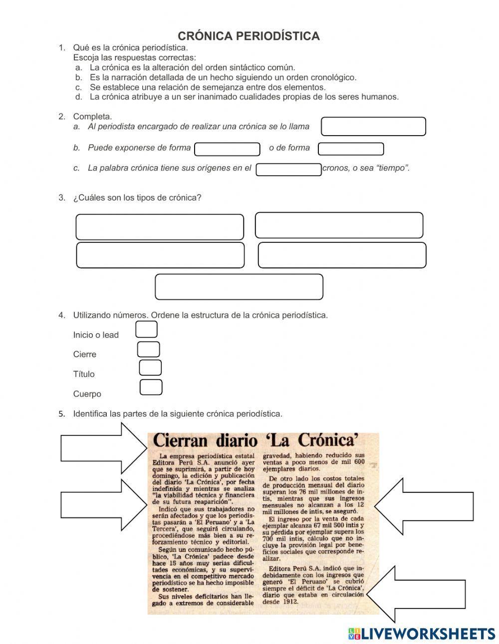 Crónica periodística