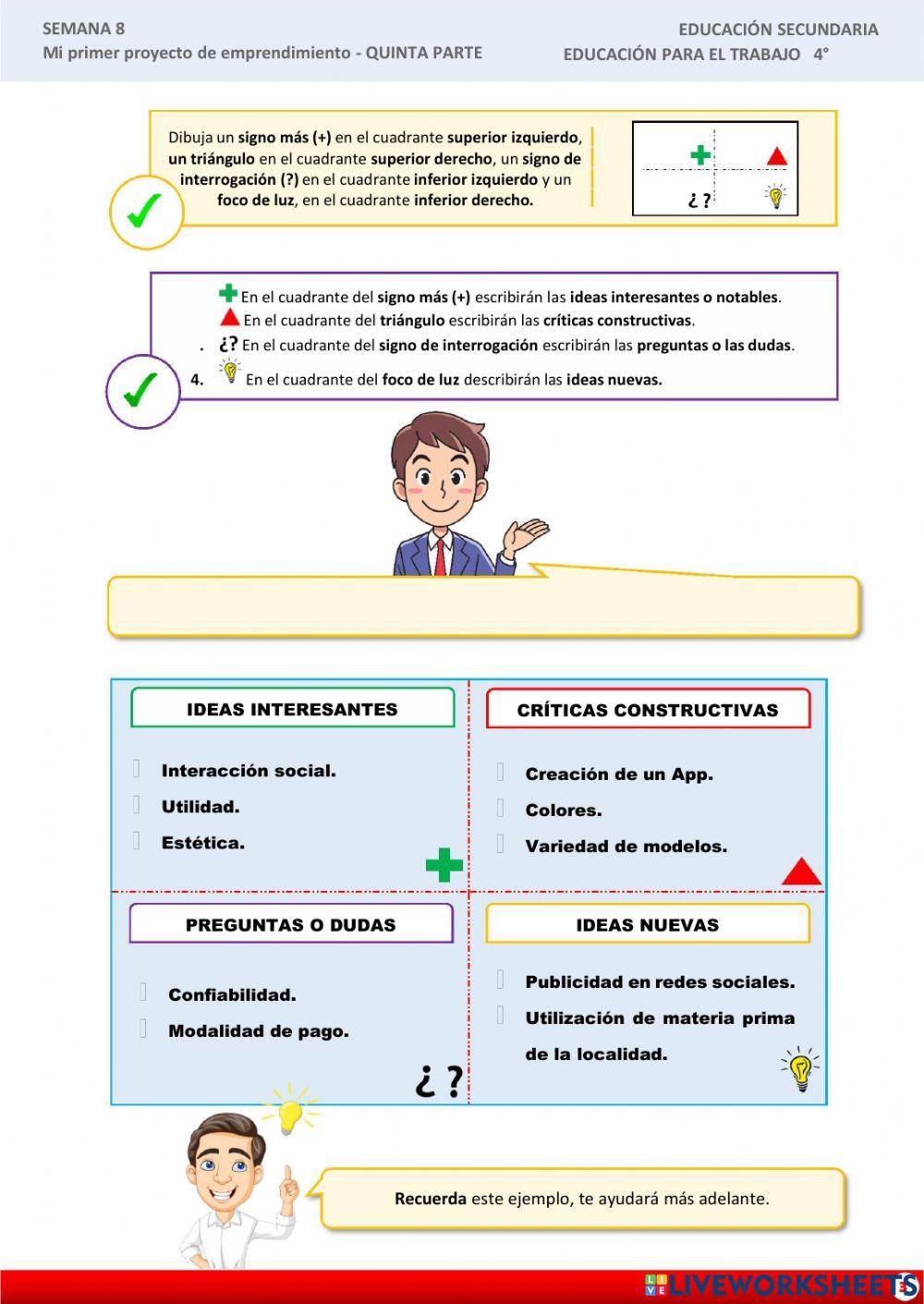 Mi primer proyecto de emprendimiento V parte