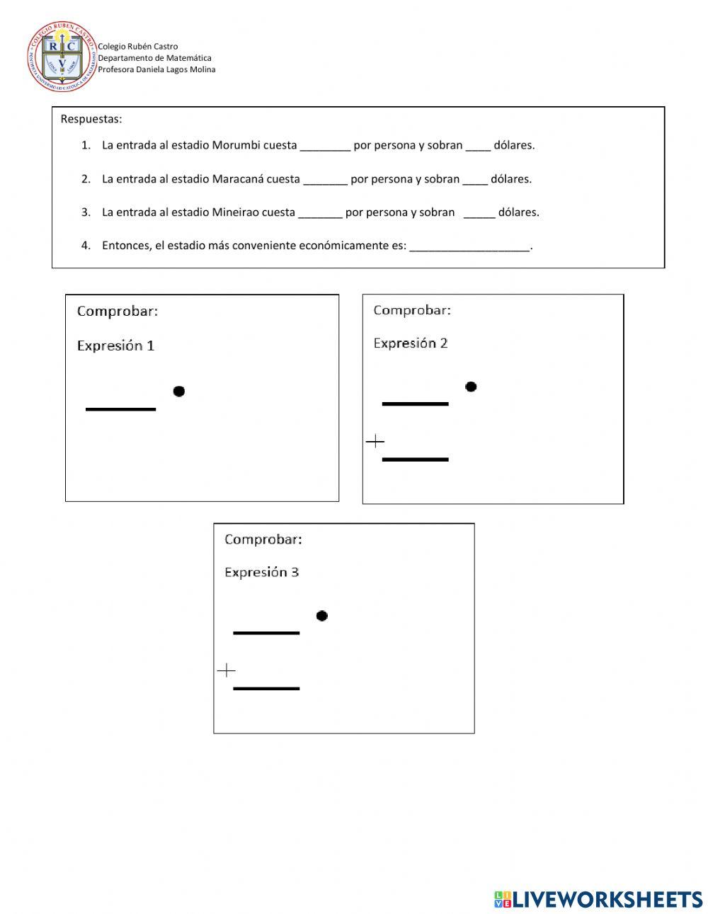 Prueba: Algoritmo de la división