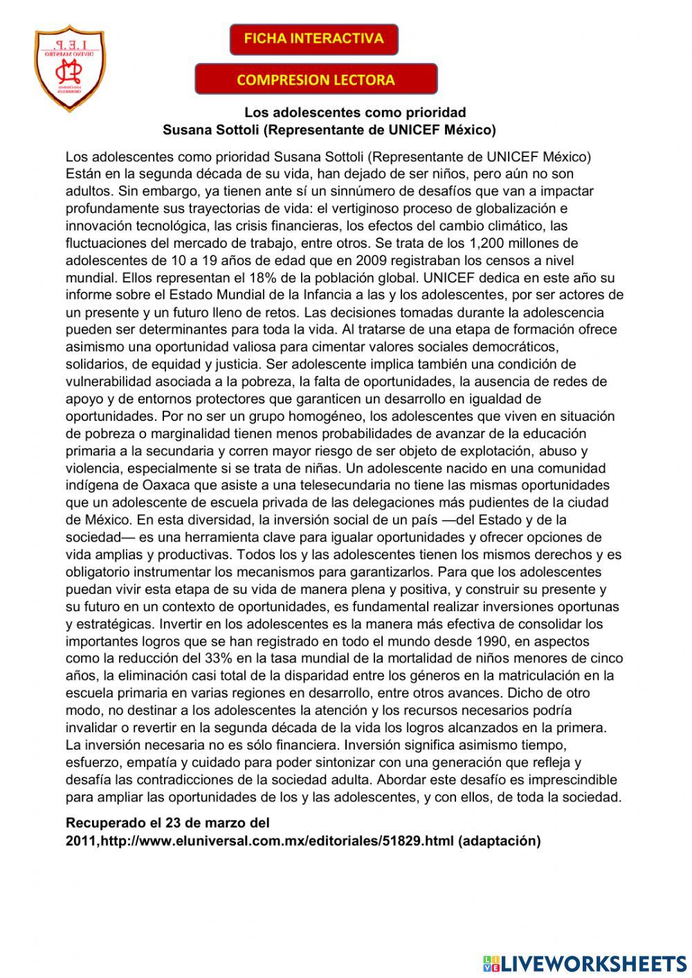 Compresion Lectora 3