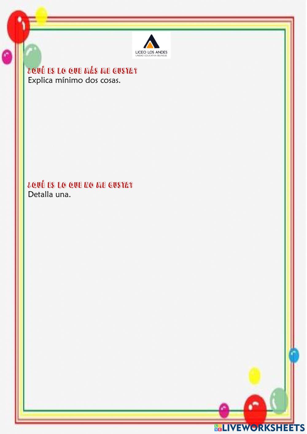 Prueba Sumativa de Expresión Escrita IP IQ 2021