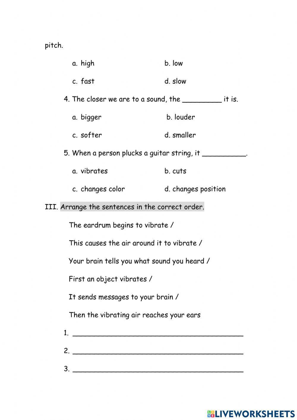 Worksheet 8