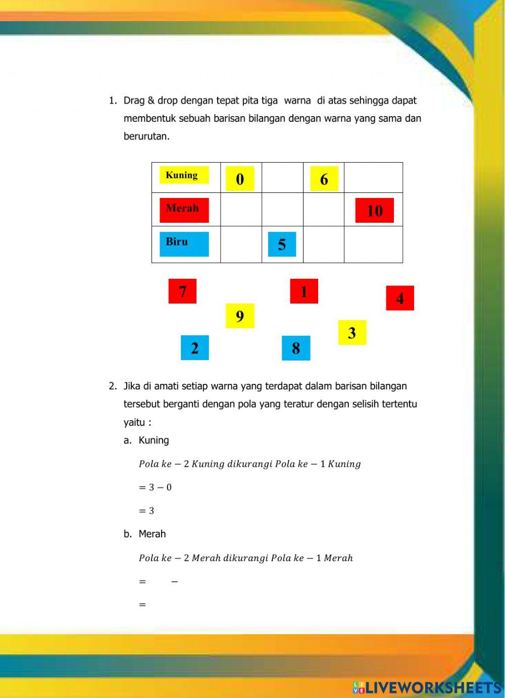 LKPD 1 Pola Bilangan
