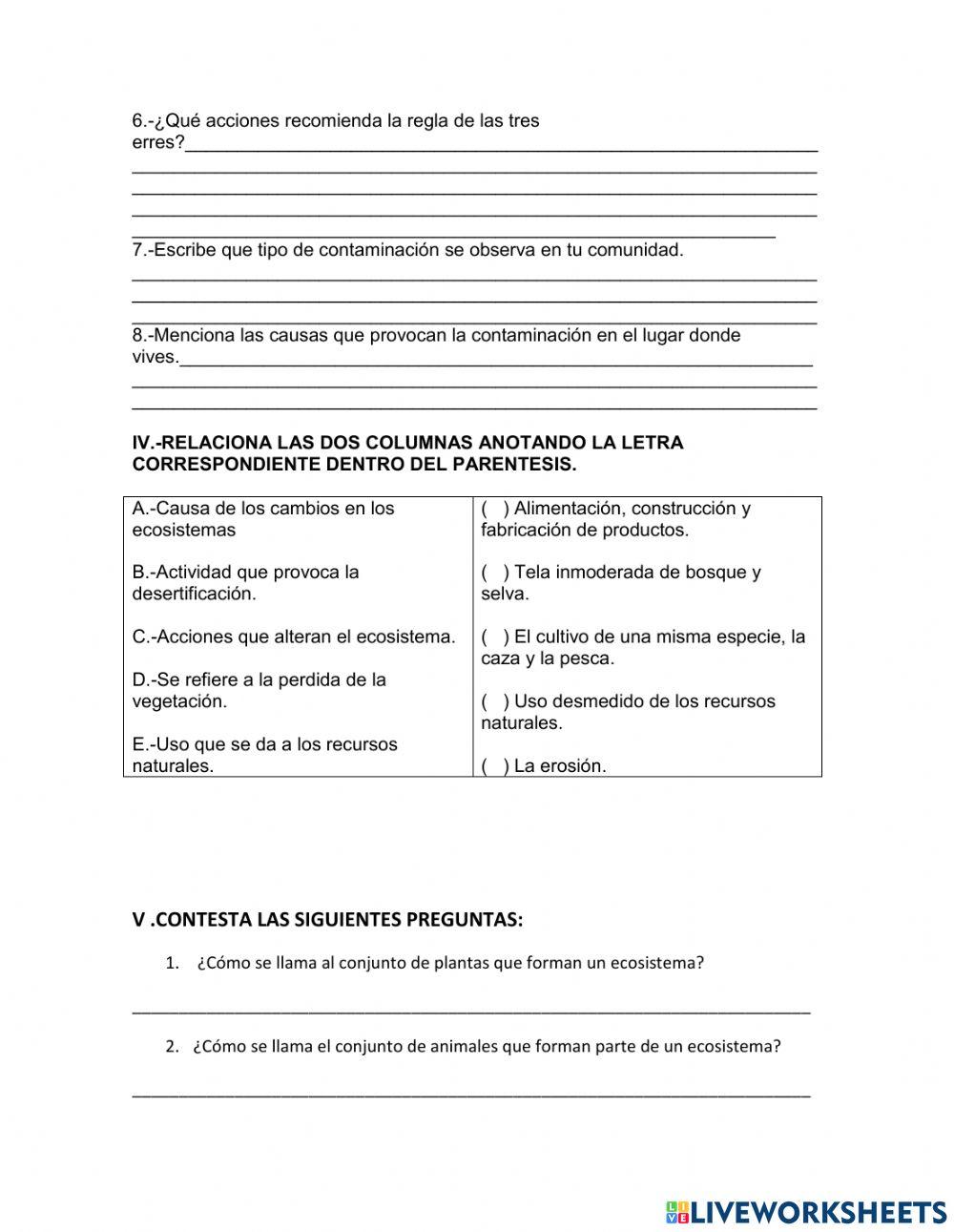 Repaso Ciencias Naturales