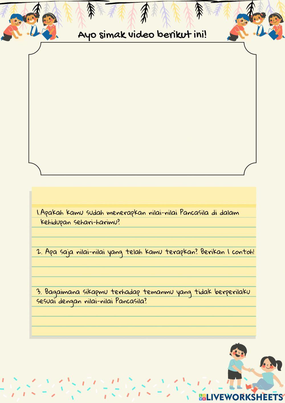 LKPD PPKn (Kelas 5 Tema 1 Subtema 2)