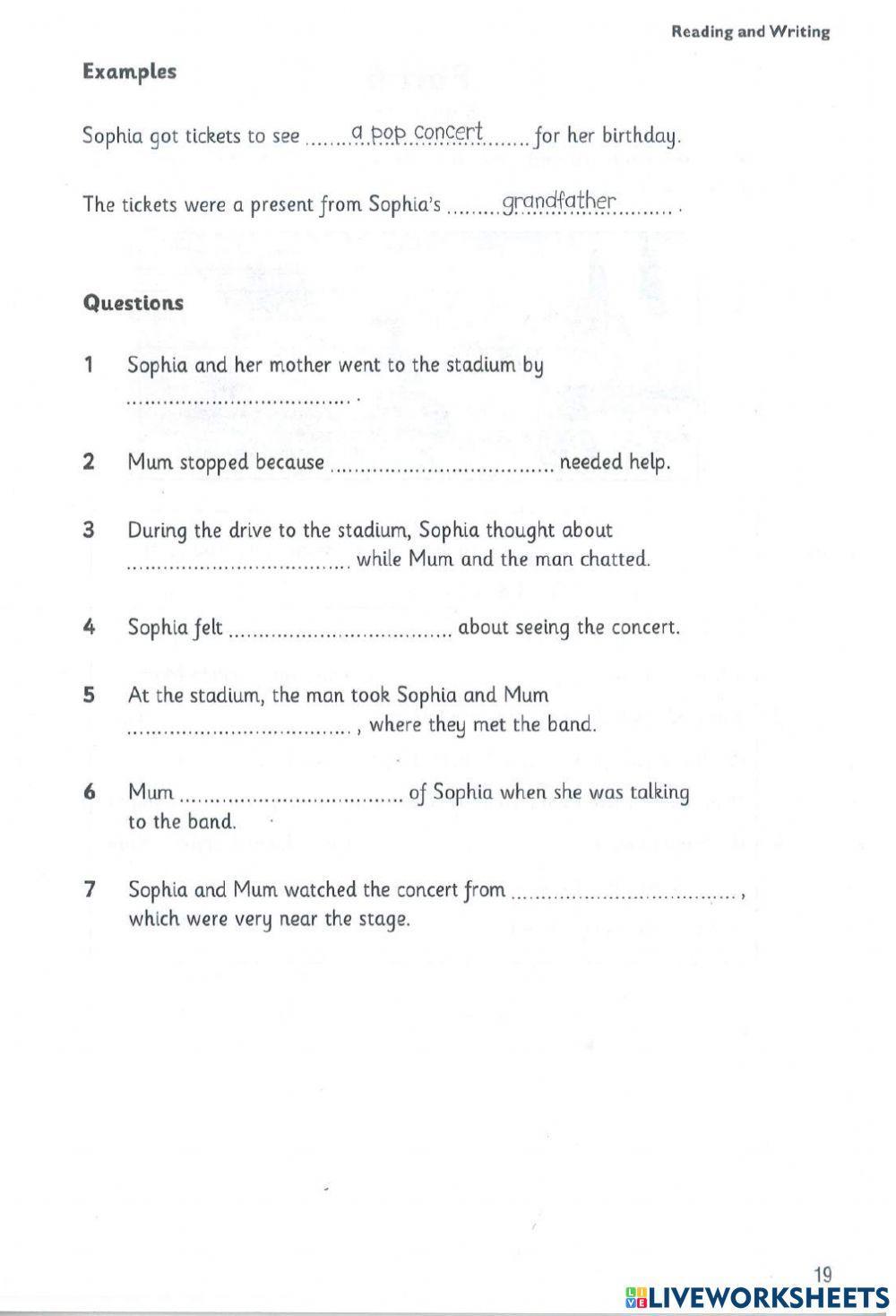 Flyer 3 - Test 1.2 - Reading and Writting