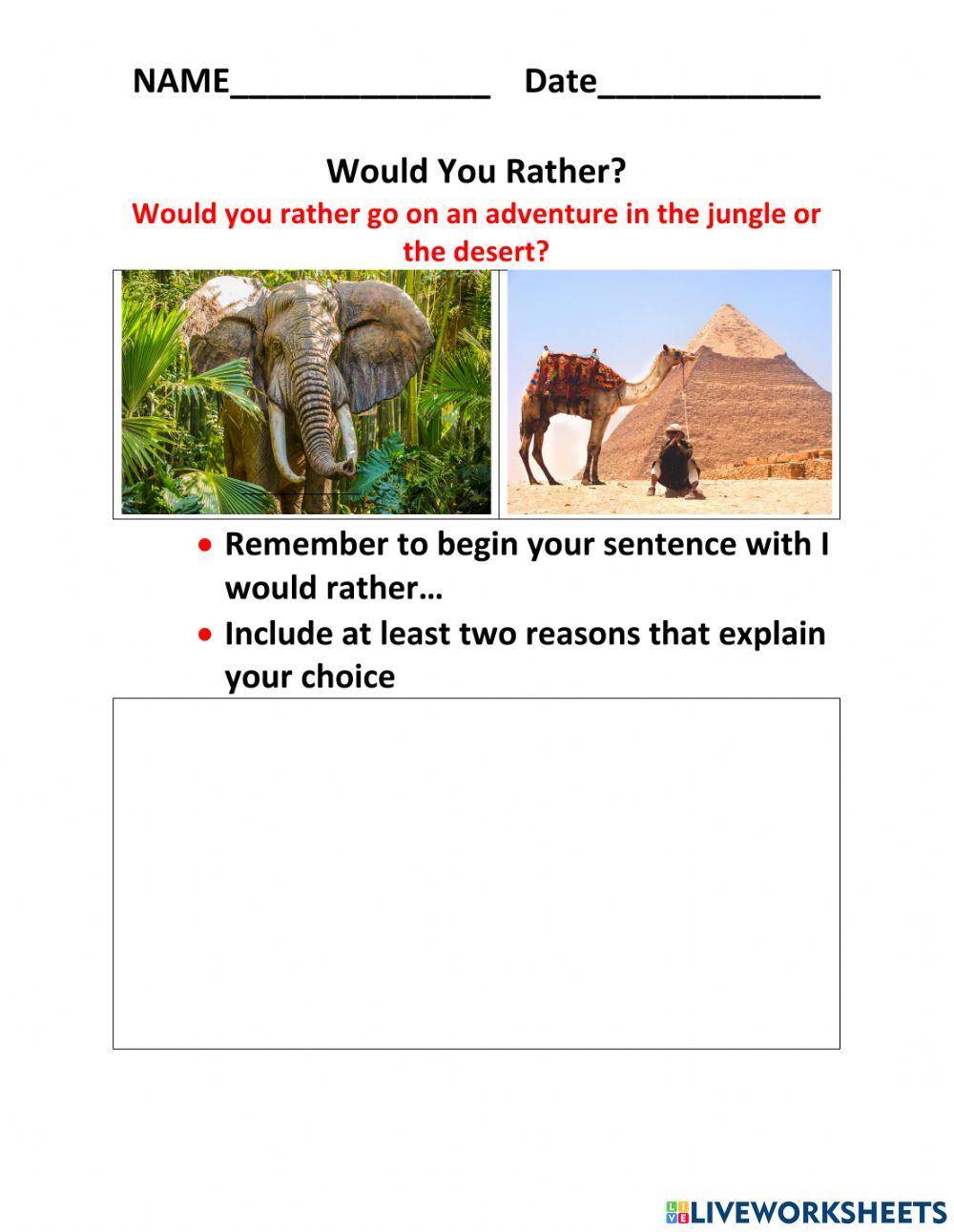 Would you rather
