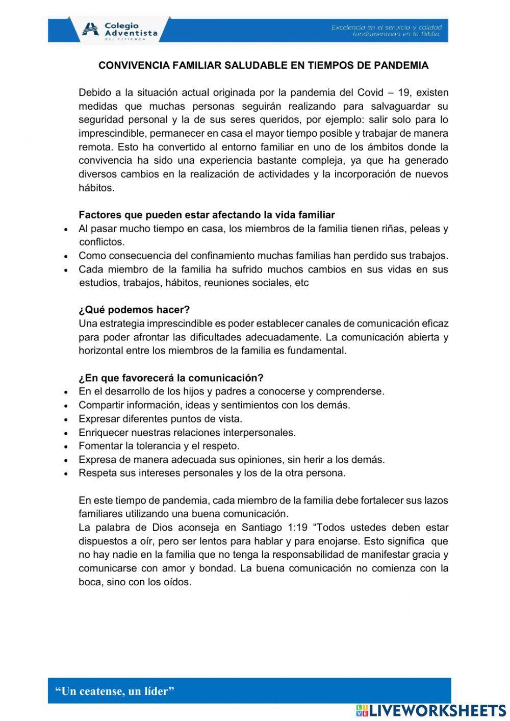 Lectura de un editorial