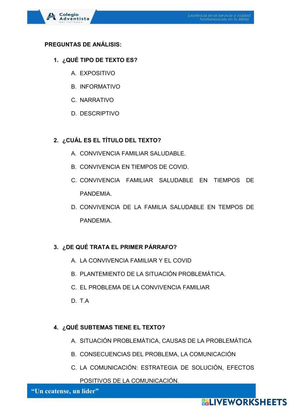 Lectura de un editorial