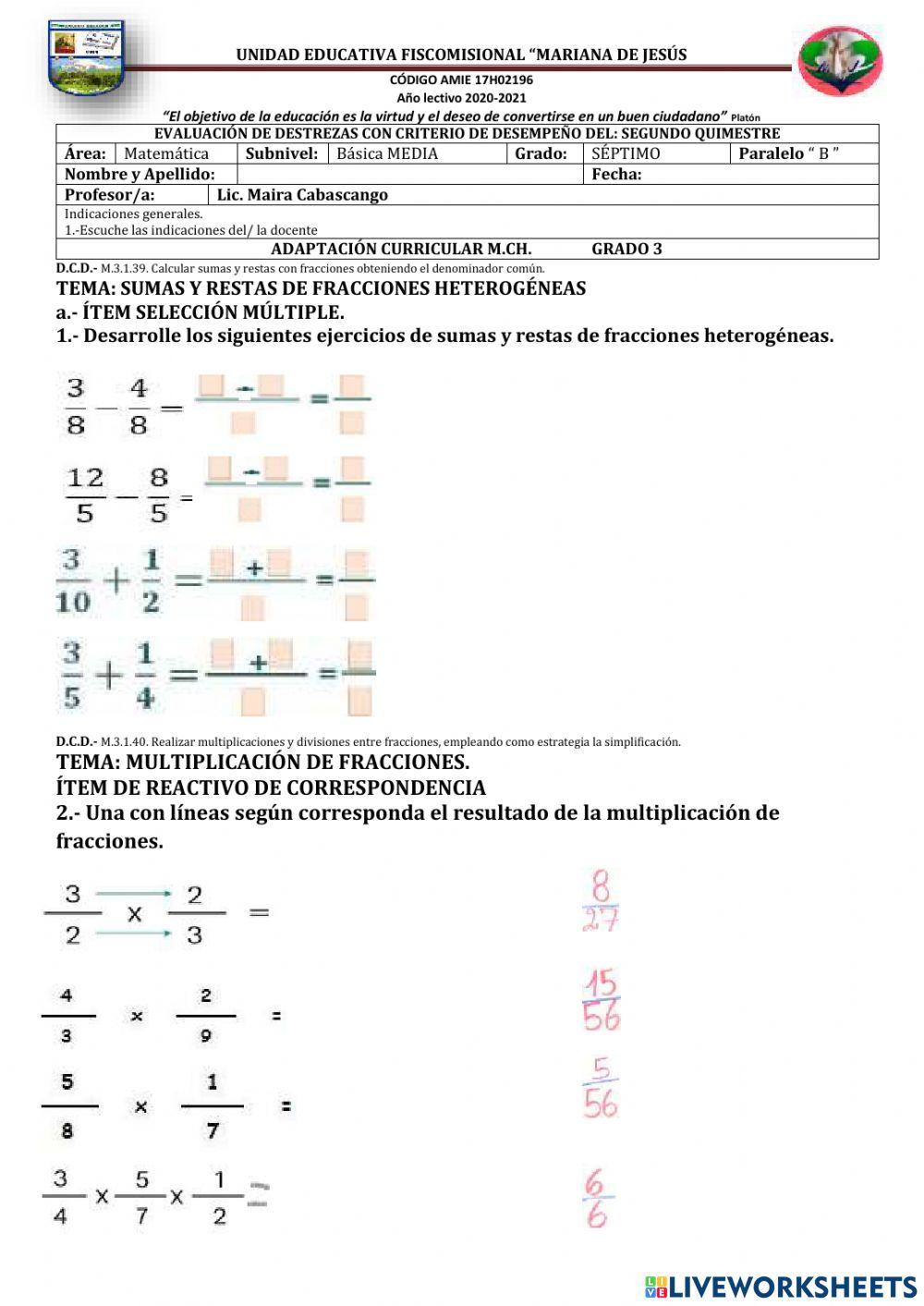 7b-MATEMATICAS Q2-M.CH