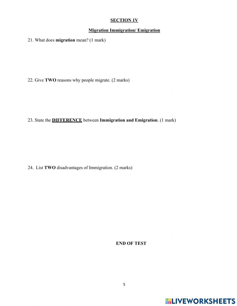 Social Studies test 2