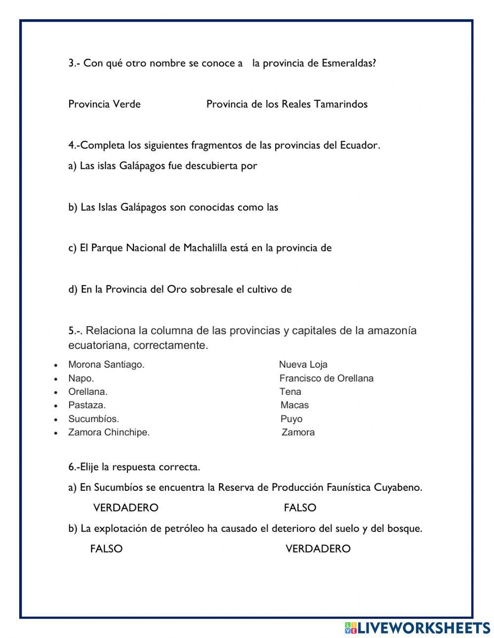 El ecuador nuestra patria