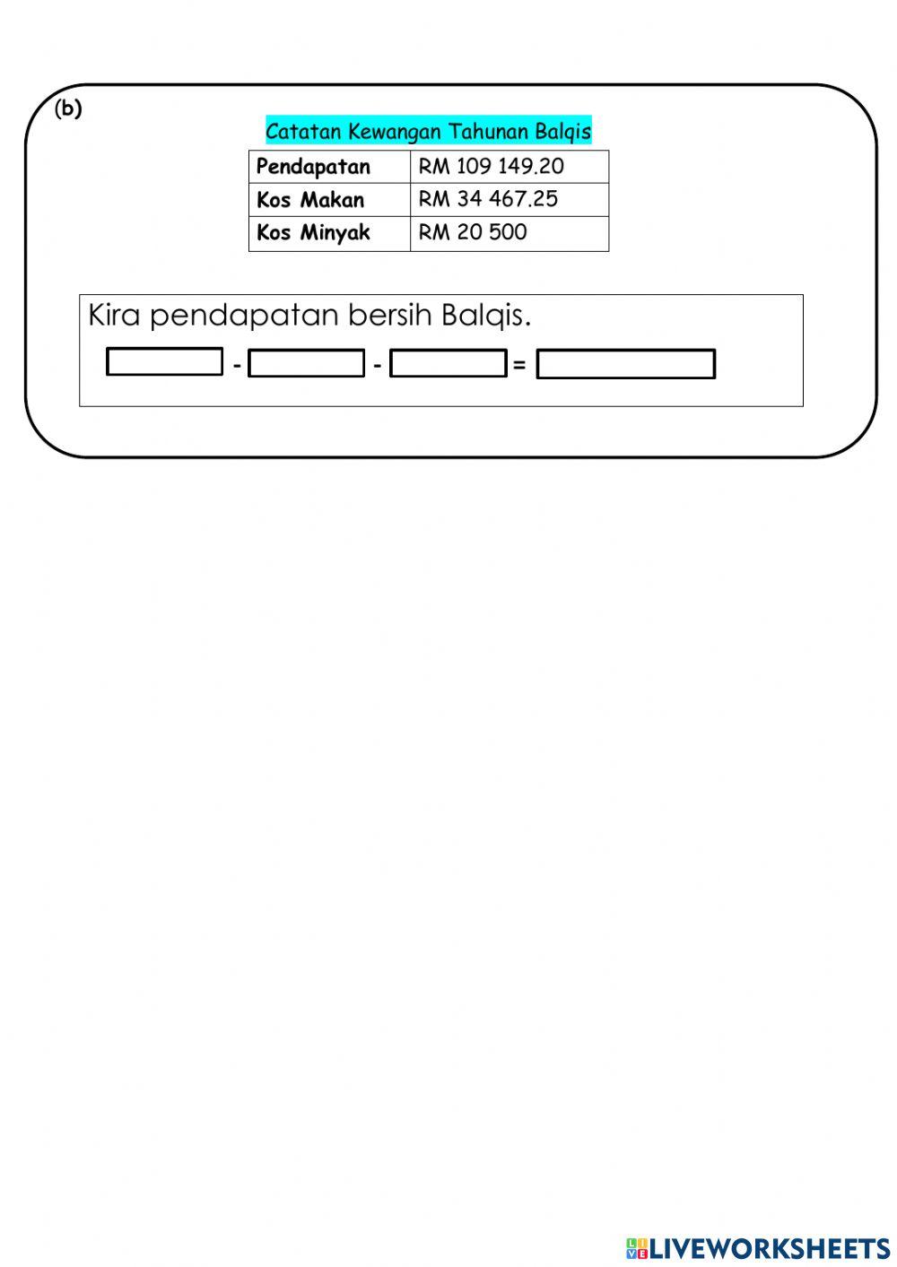 Penambahan dan Penolakan Nilai Wang