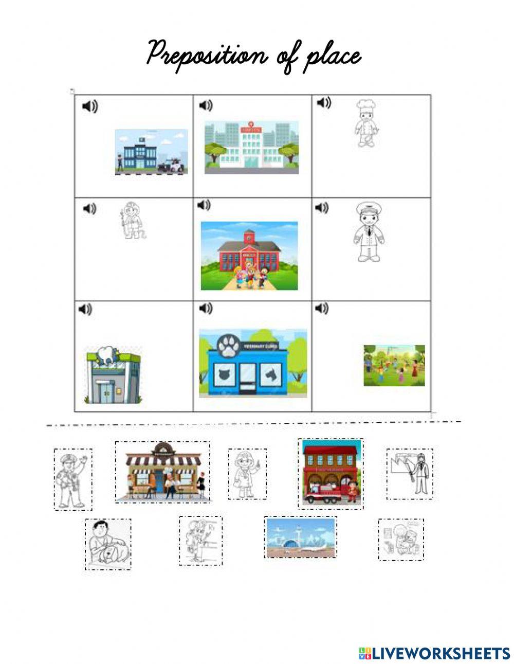 Preposition of places