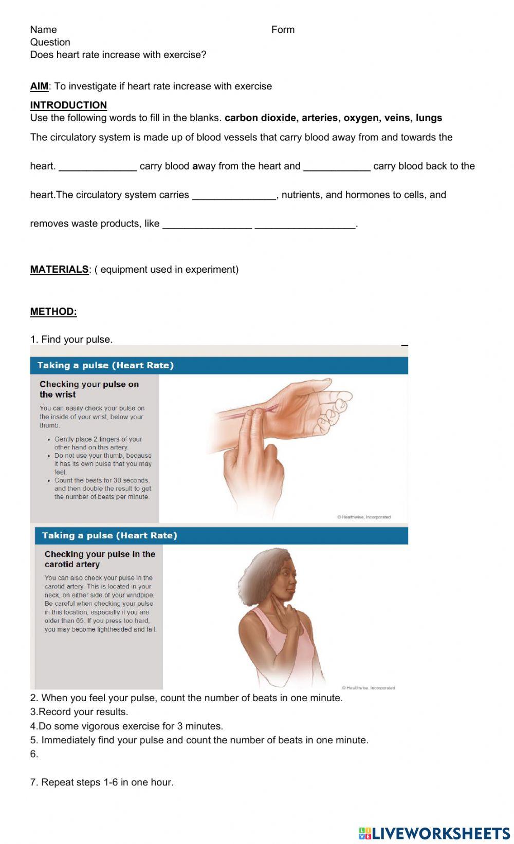 Measuring Pulse Rate