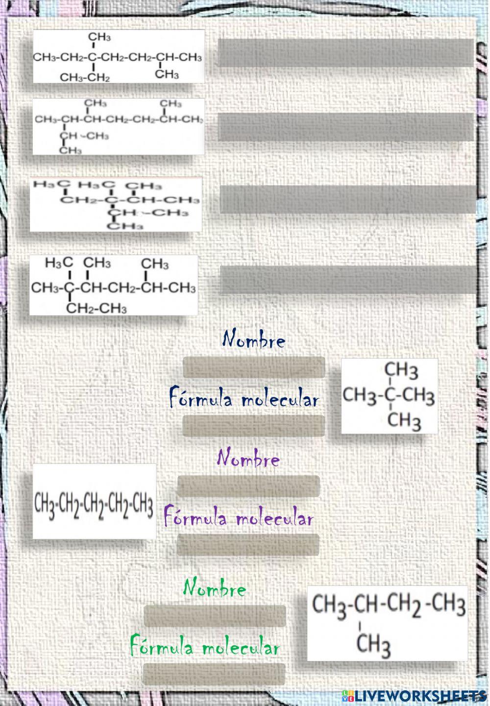 Nomenclatura de alcanos