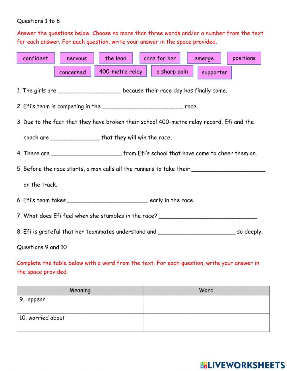 1110106 | Form 3 reading comprehension | nabilahabdraub