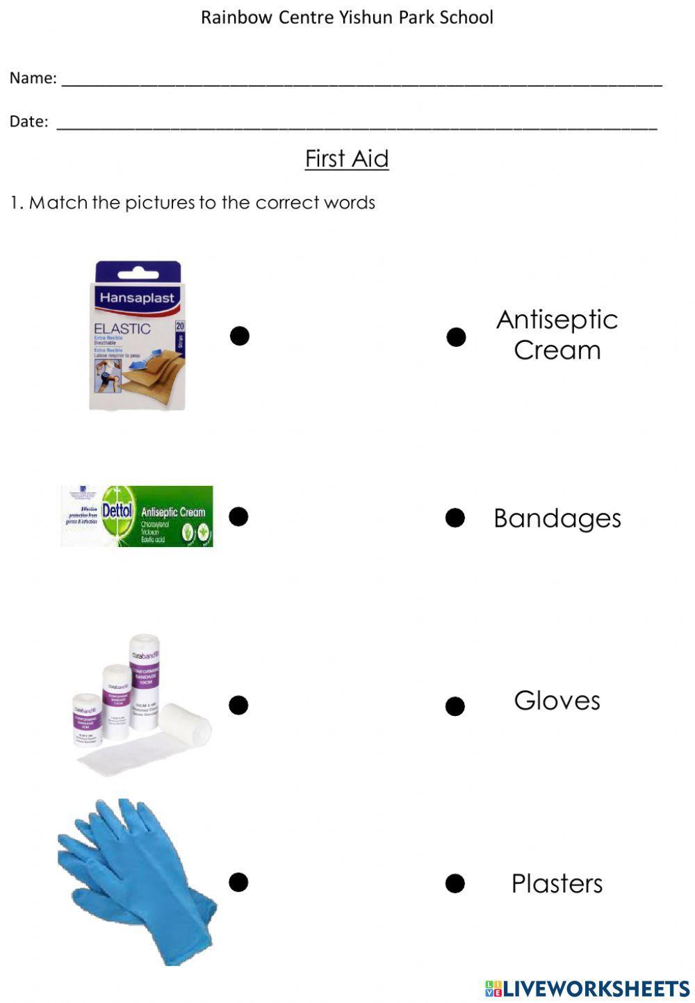 1110261 First Aid Hazirah_Azman LiveWorksheets