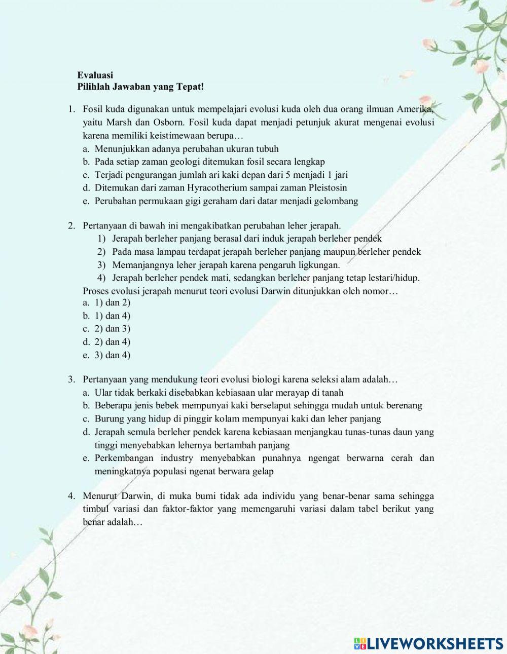 Evaluasi Kuis Interaktif