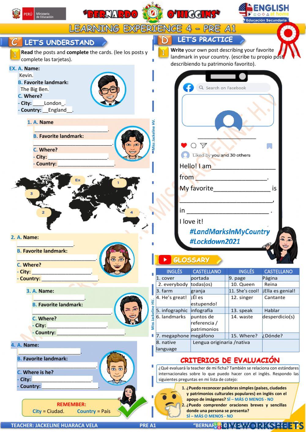 pre A1 - EDA 4 - activity 1 - Aprendo en casa