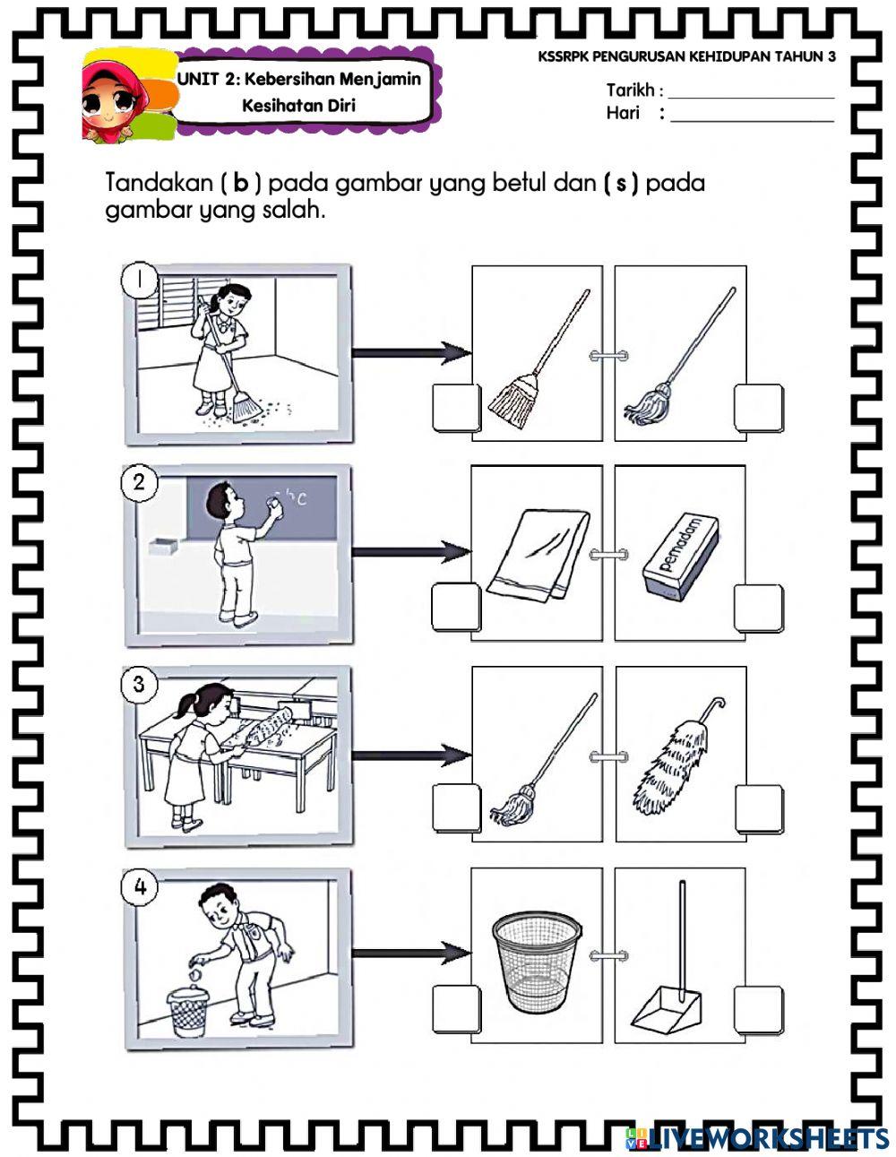 Kebersihan Luar Bilik Darjah