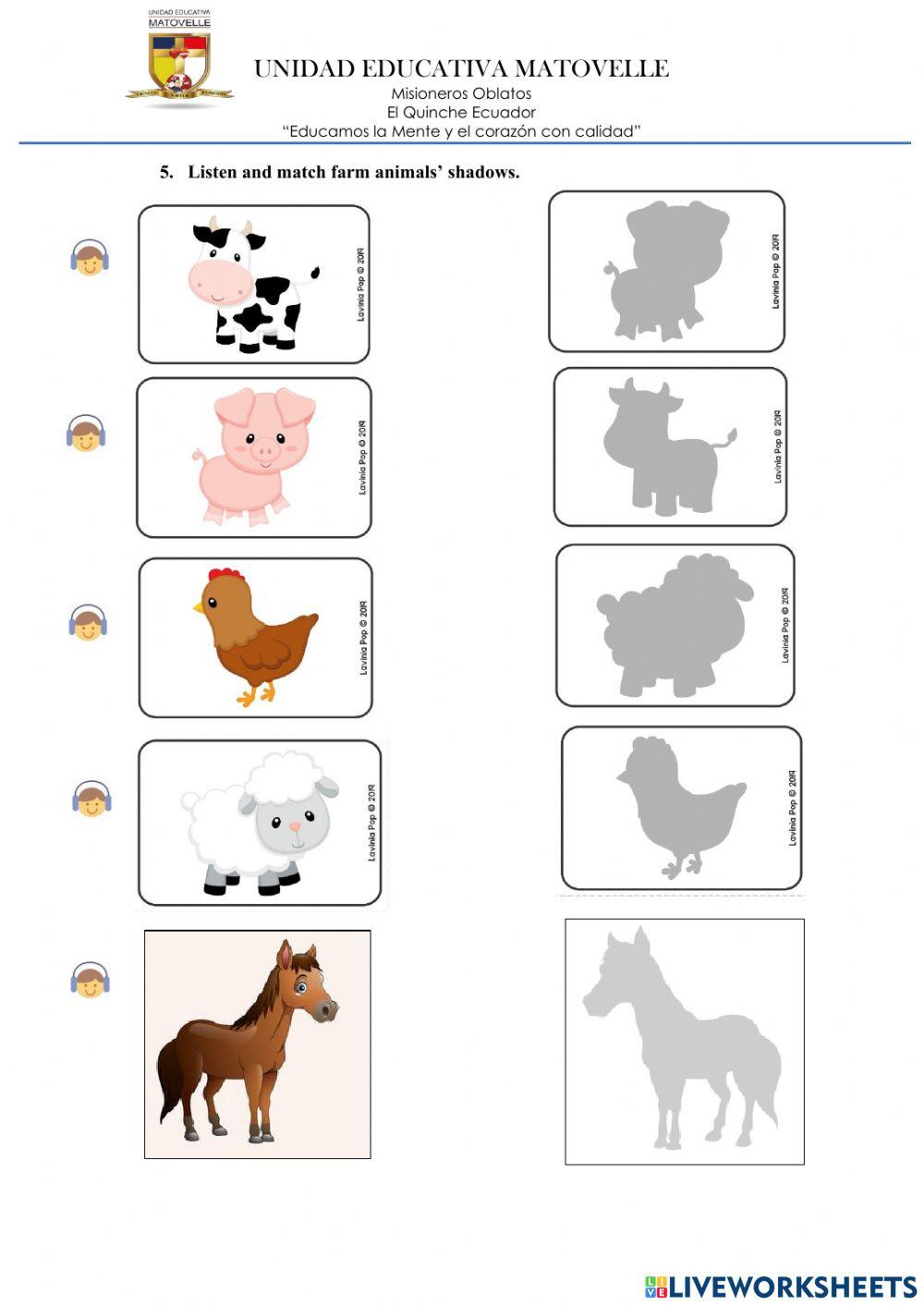 House parts and farm animals