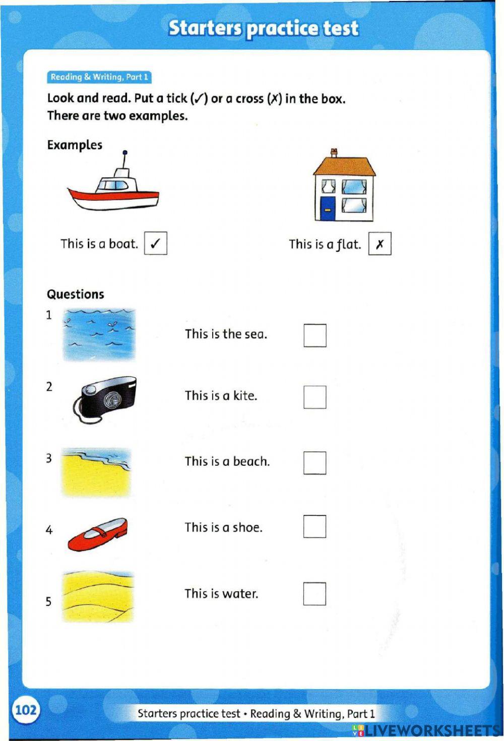 Get ready for Starters - Unit 15