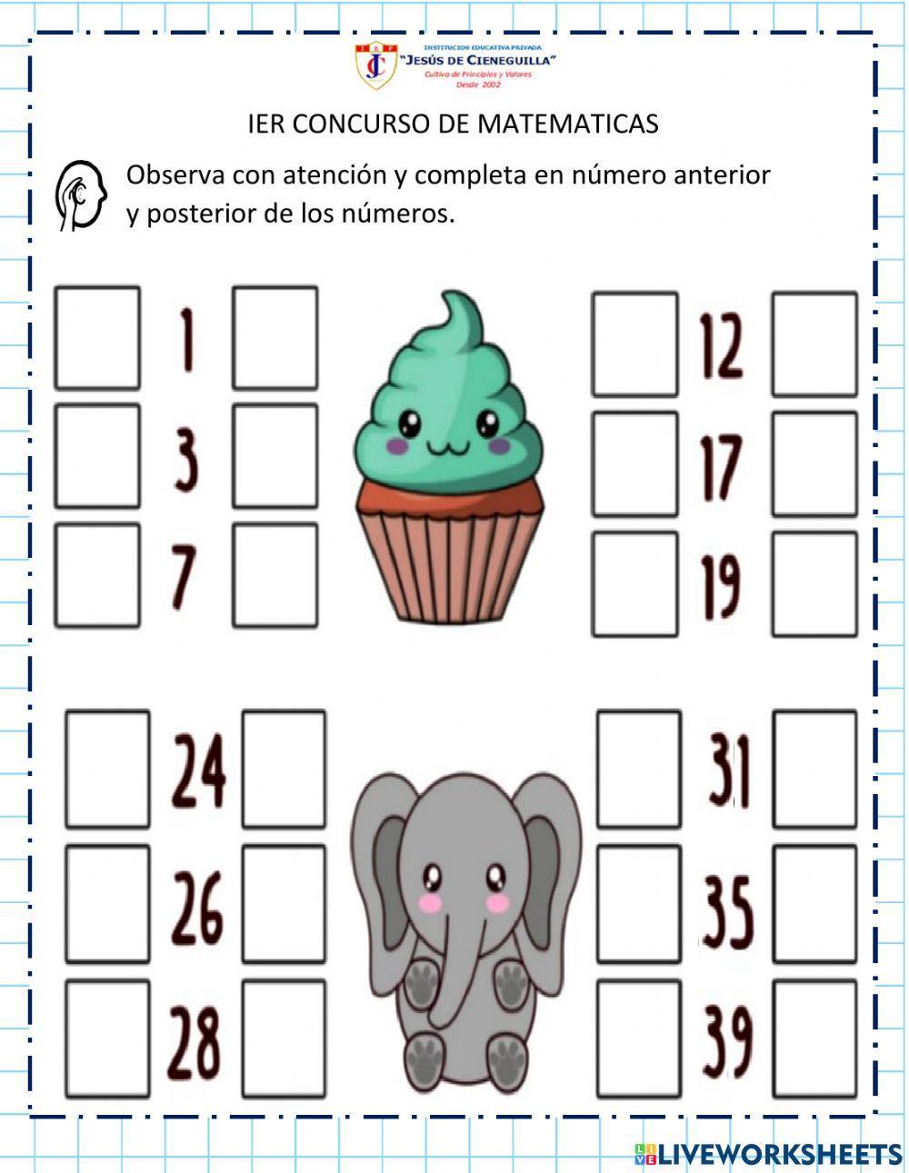 Concurso de matemáticas