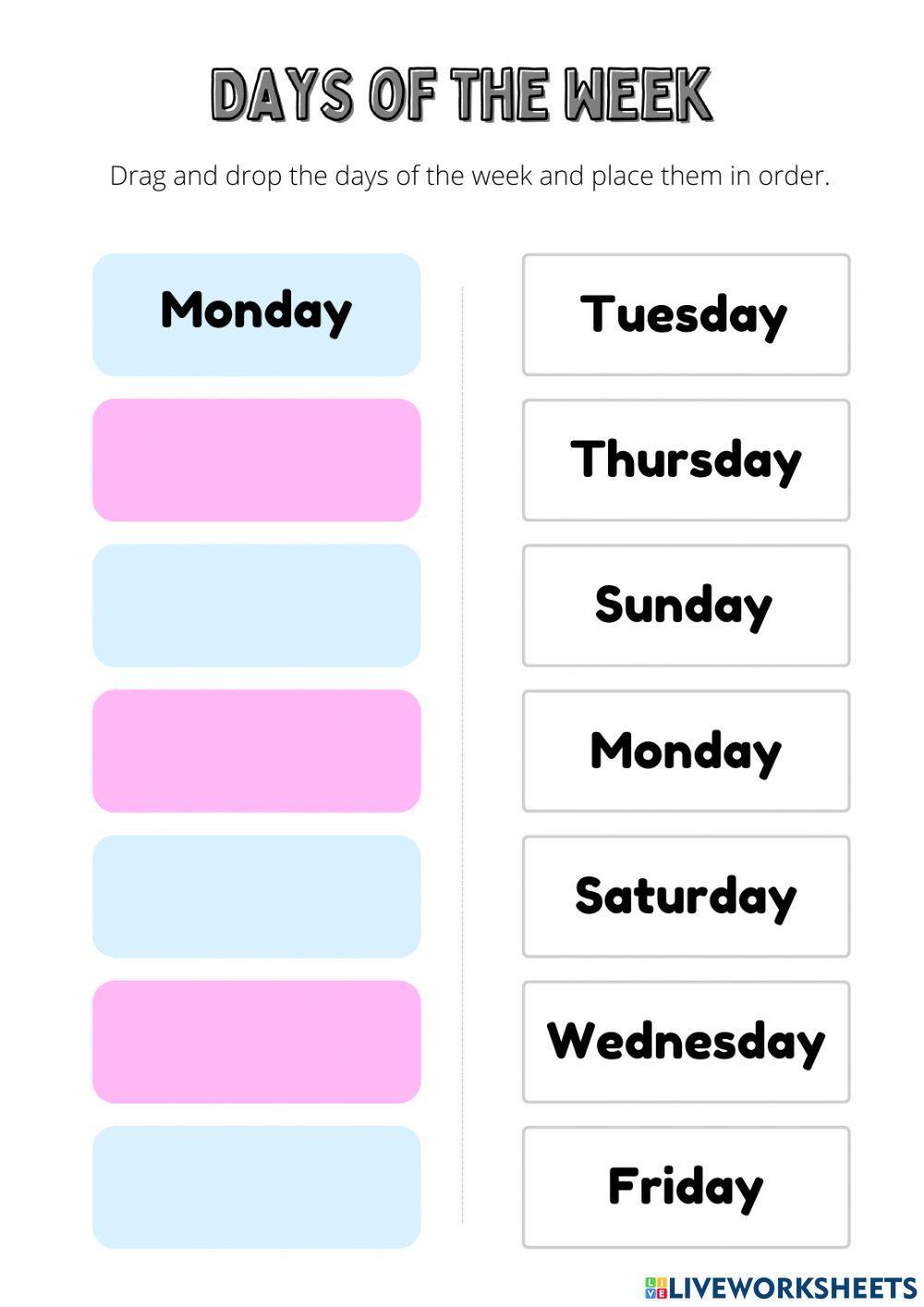 Days & Months Days & Months