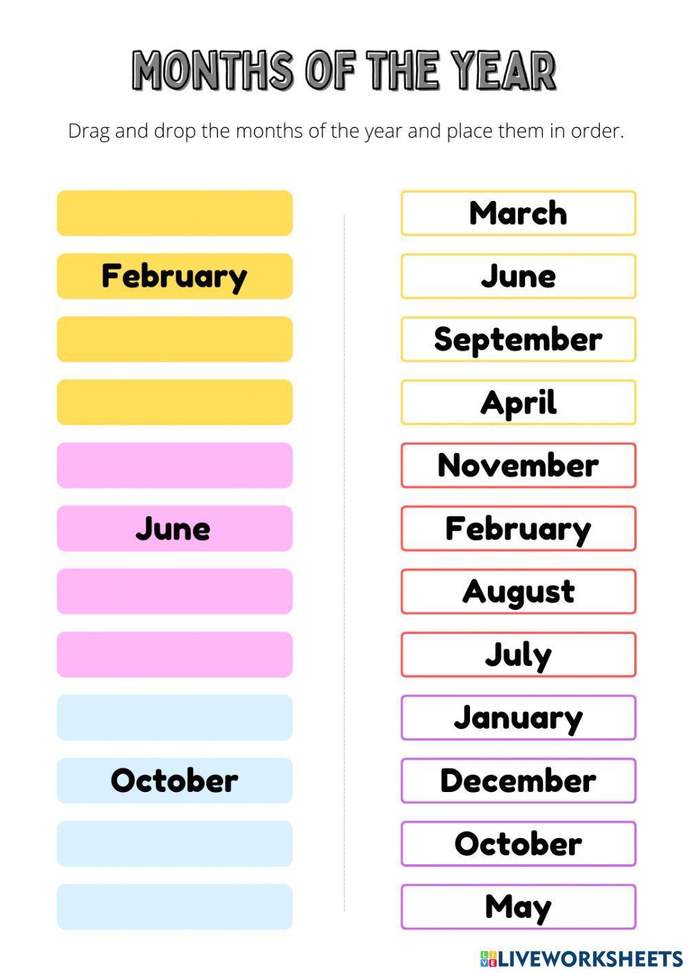Days & Months Days & Months