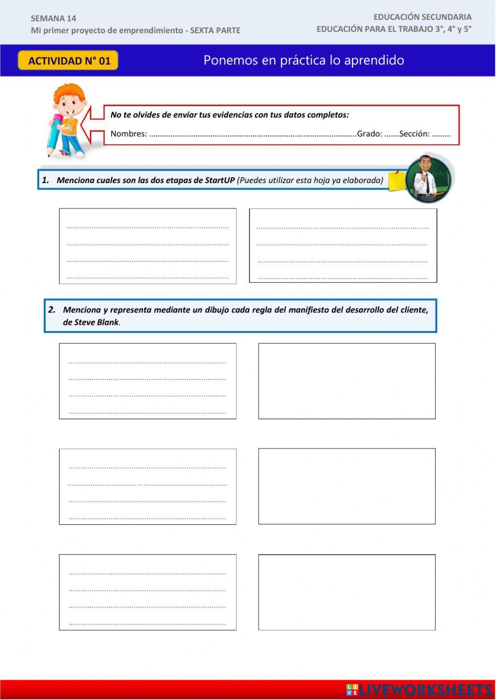 Mi primer proyecto de emprendimiento vi parte