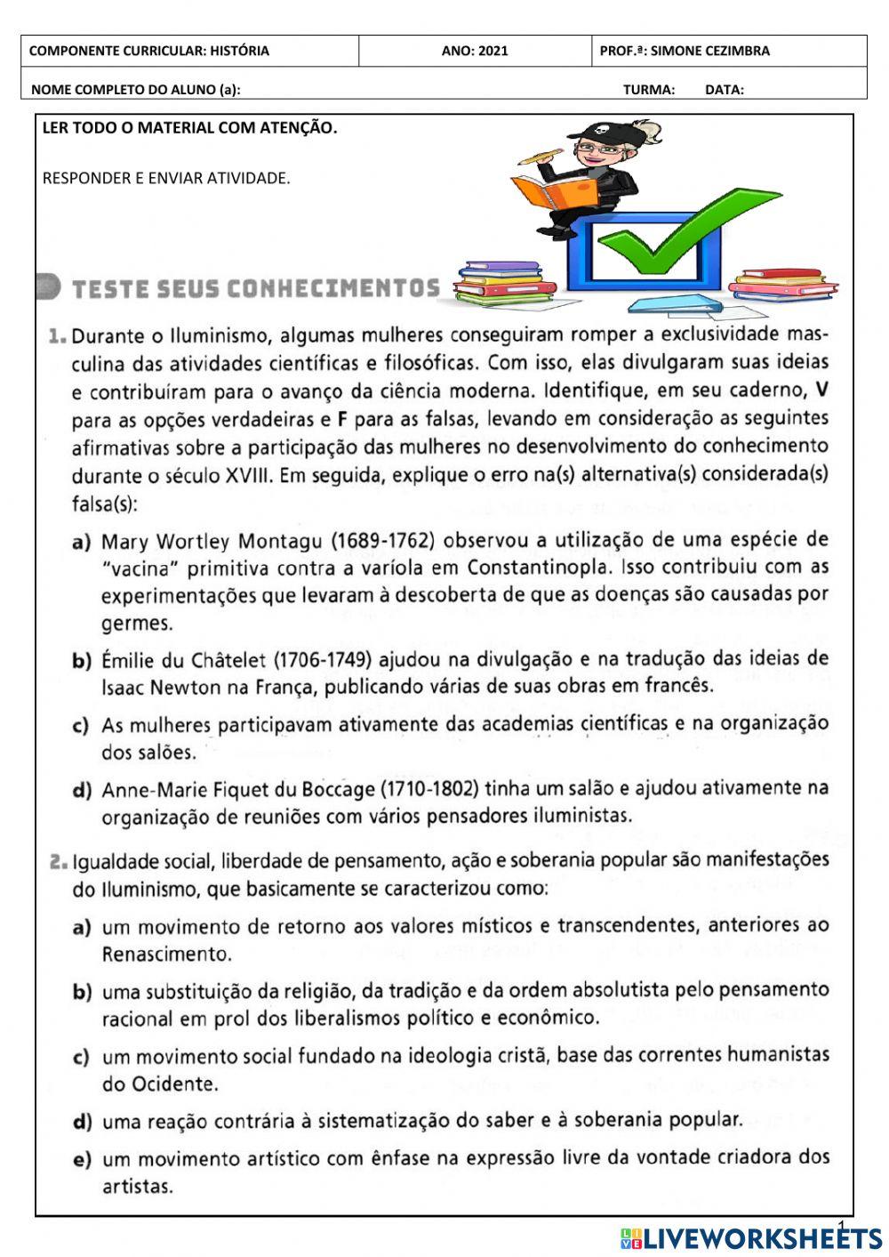 Iluminismo e depotismo