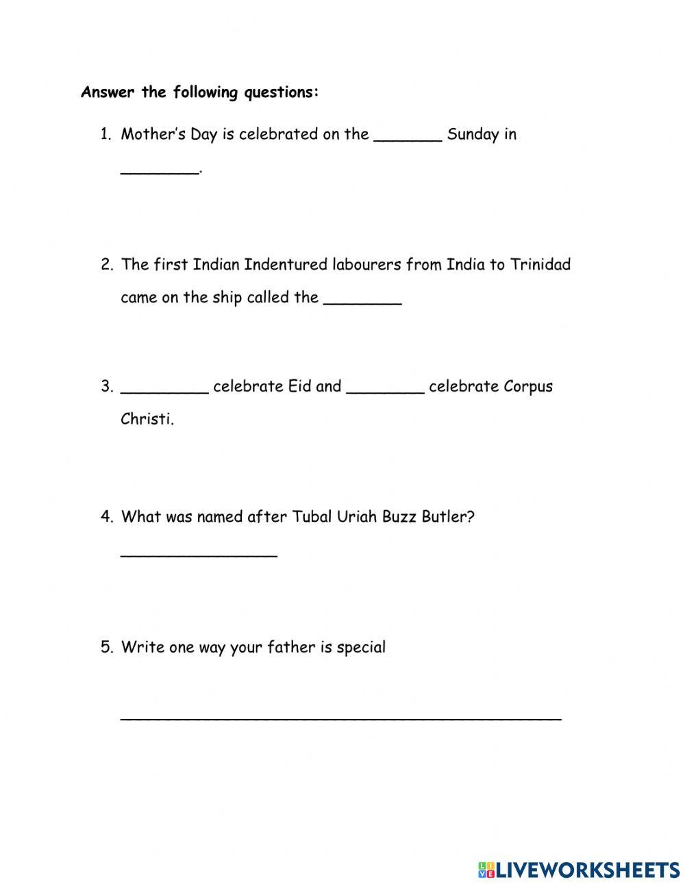 National Celebrations in Trinidad