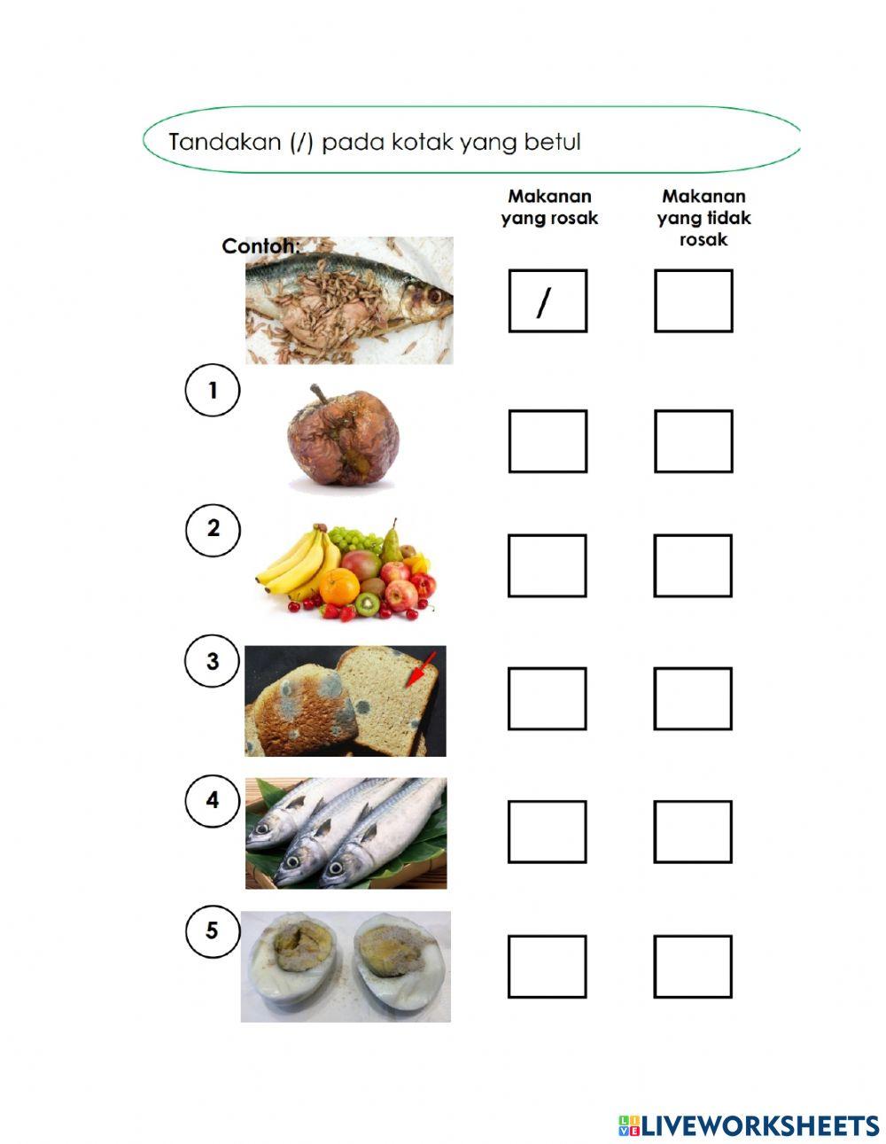 Latihan KPKP 2: Makanan Rosak