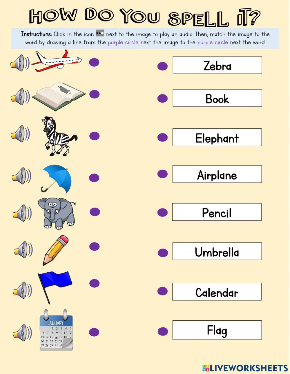 Worksheet how do you spell it online exercise for live worksheets