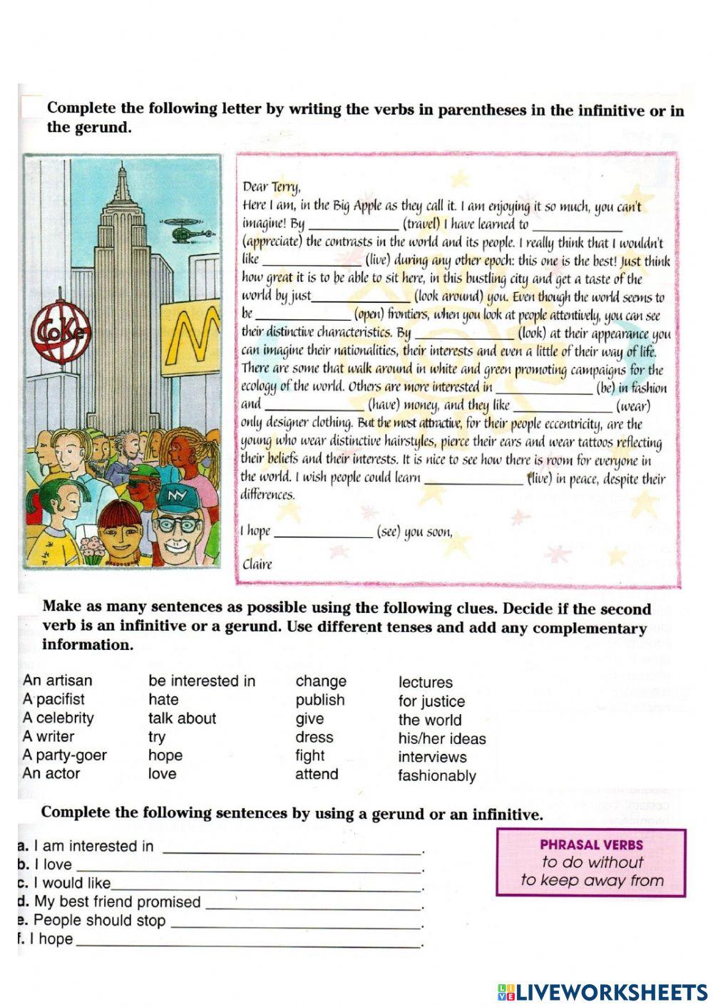 Gerunds and infinitives