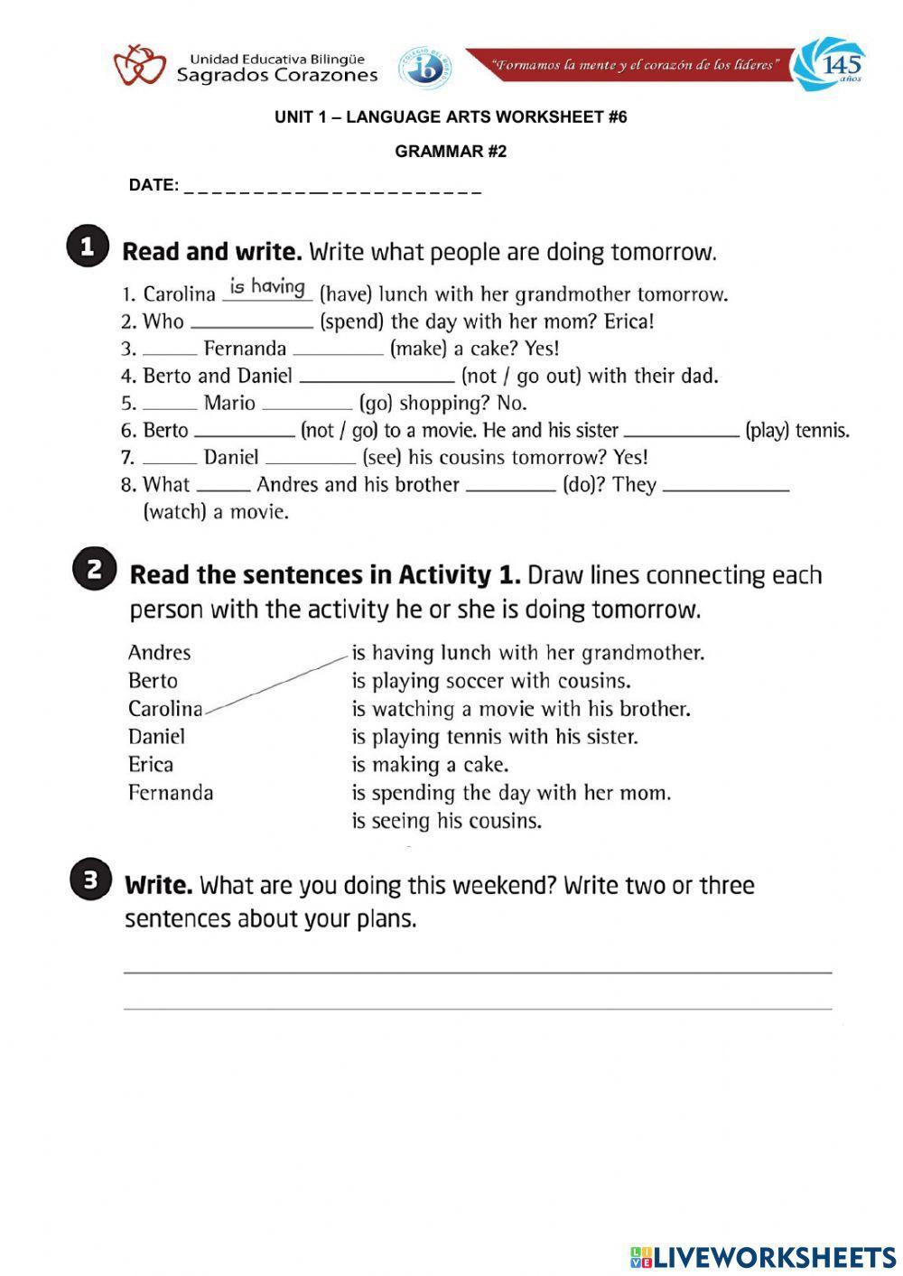 Present Progressive for Future