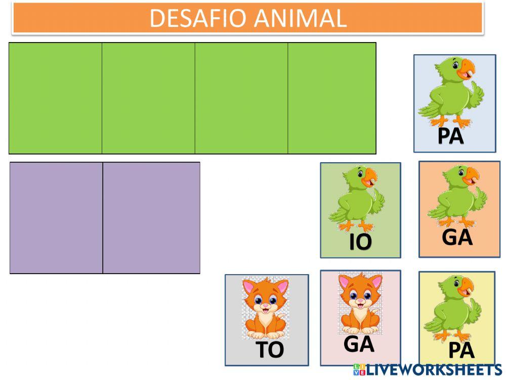 Desafio animal