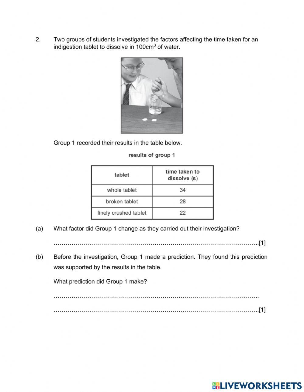 Year 9 Topical Evaluation Chapter 8