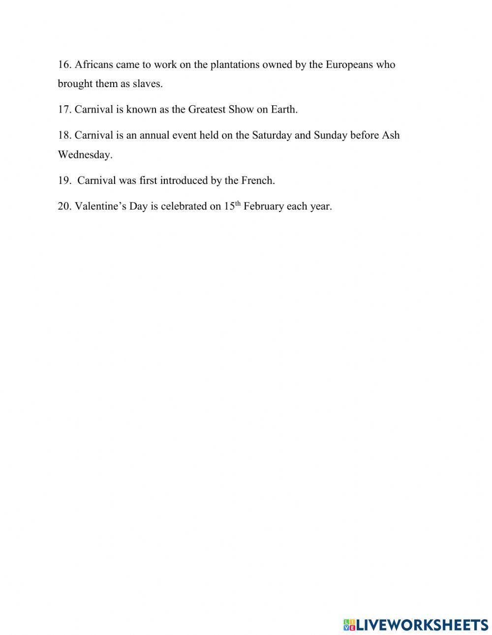 Social Studies std 3 term 3 test