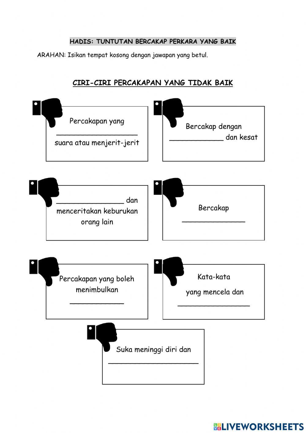 Tuntutan bercakap perkara yang baik