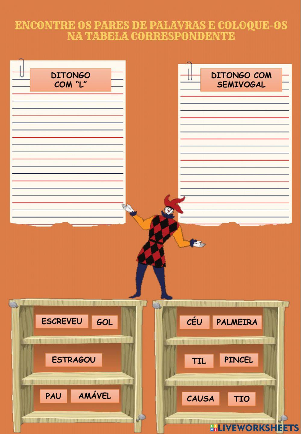 Ditongo com L ou semivogal?