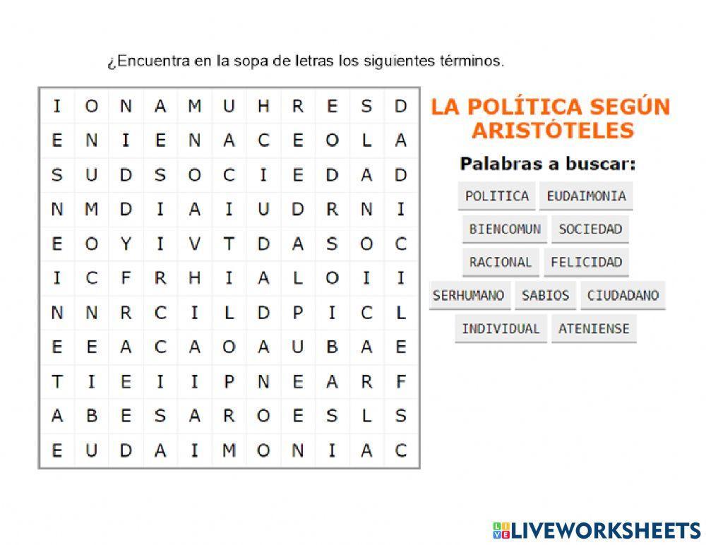 Talleres de aplicación tema: El ser humano como animal político.