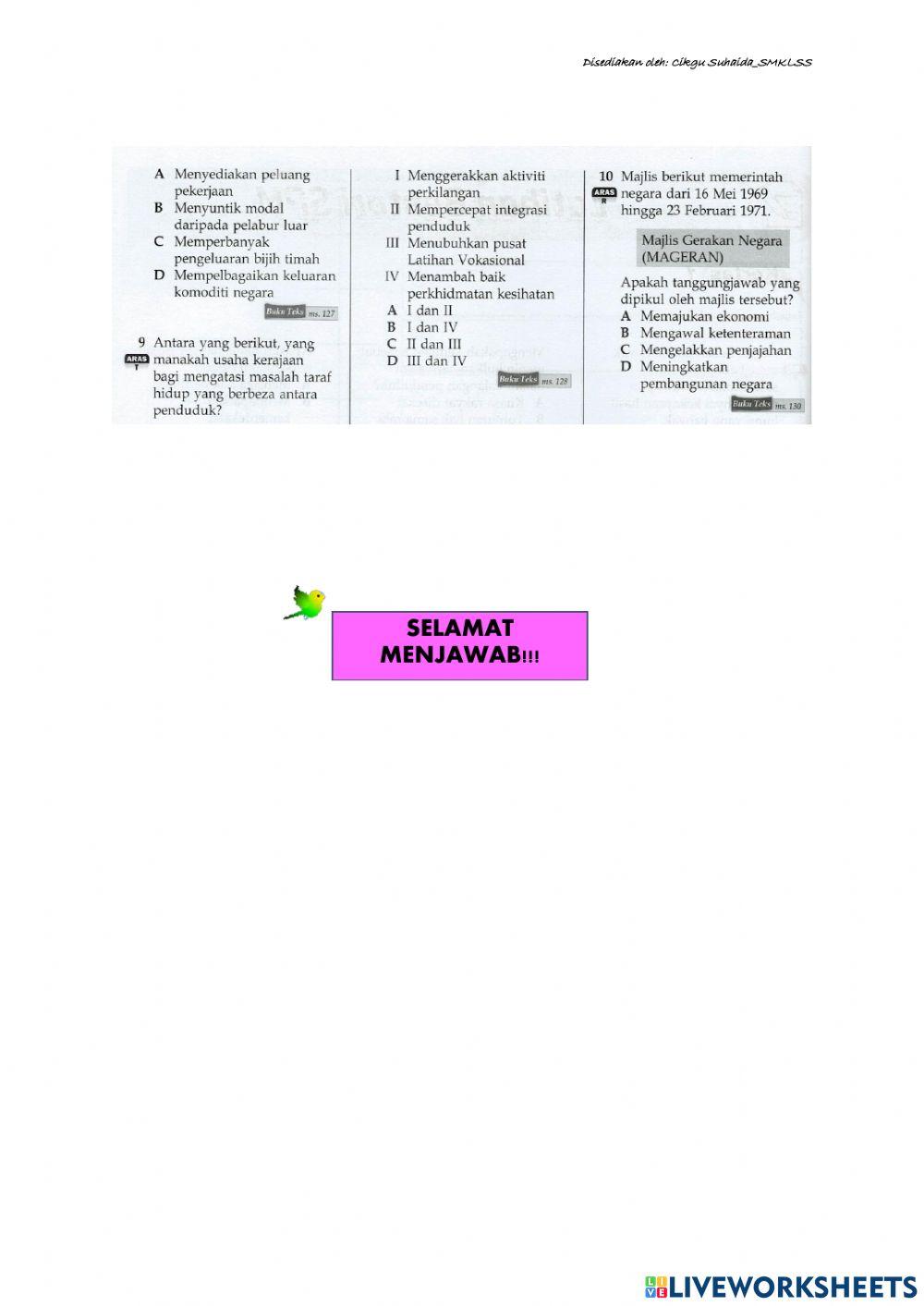 Sejarah tingkatan 5: Bab 6