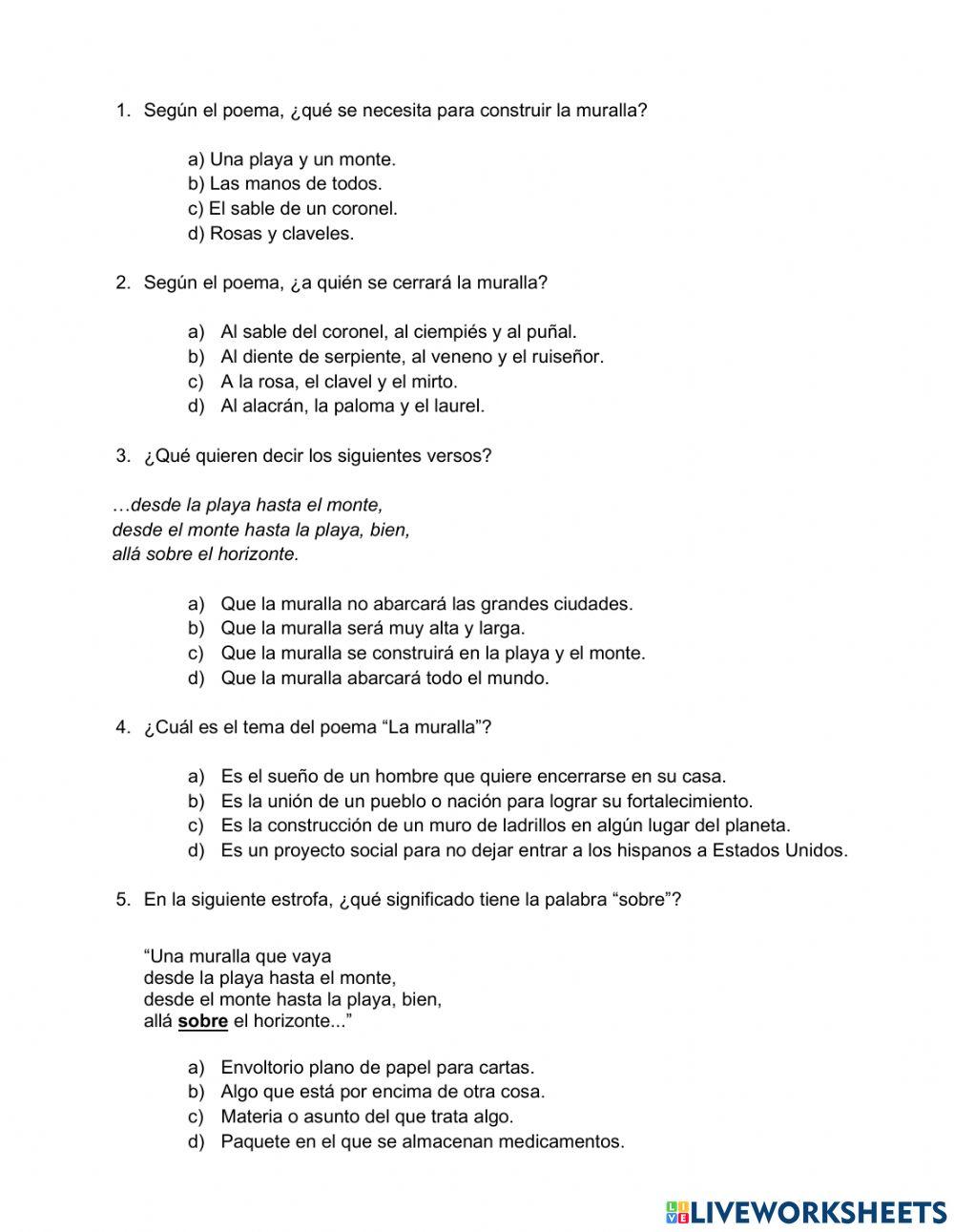 Evaluación Unidad 2 Lenguaje (parte 2)