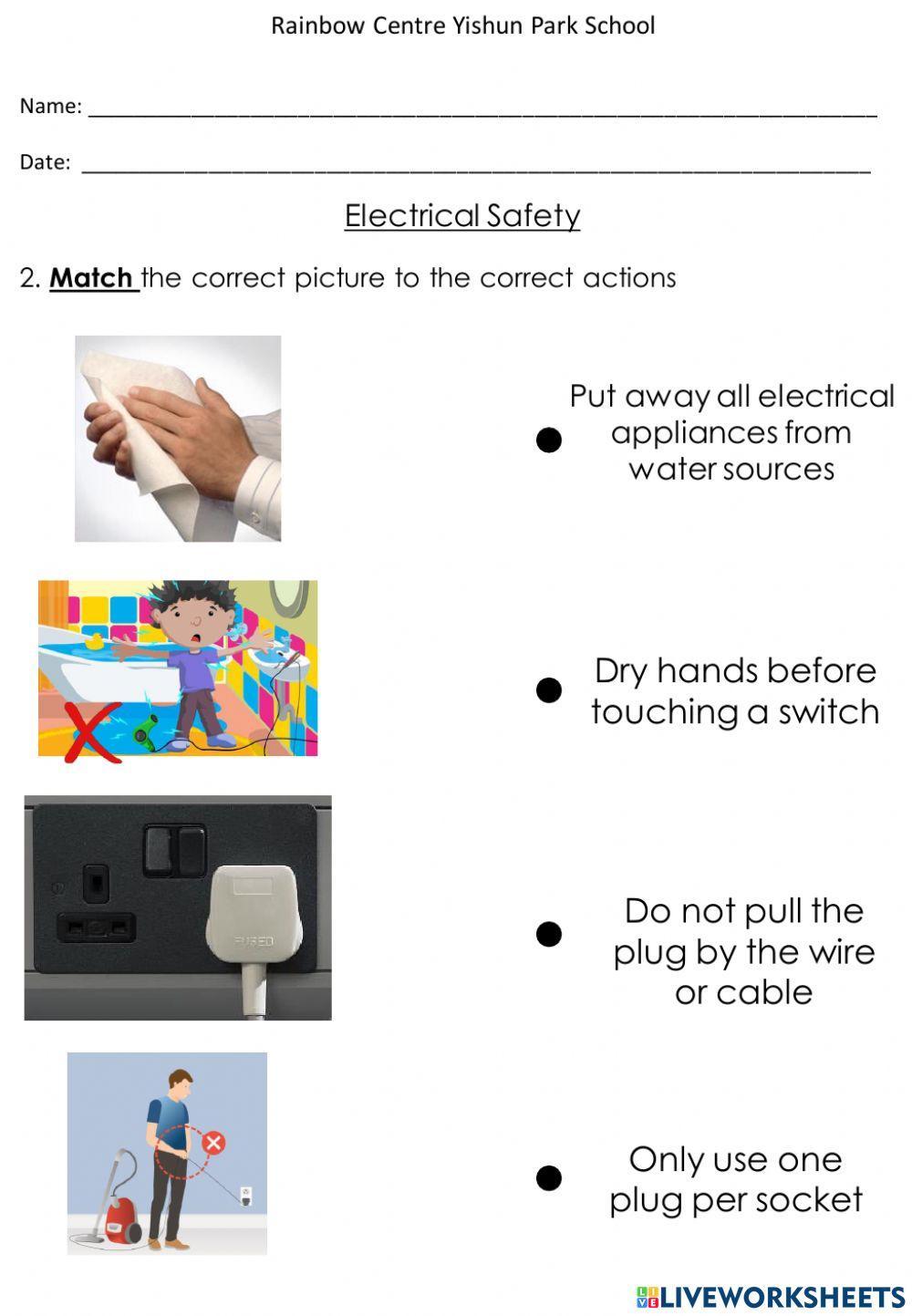 1112965 Home Safety 2 Hazirah_Azman LiveWorksheets