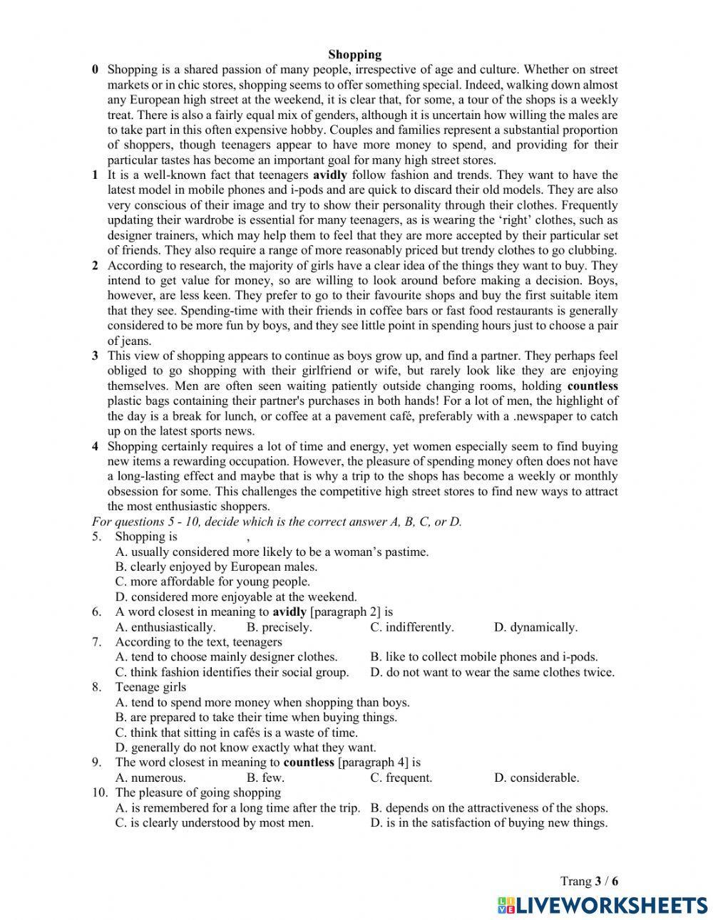 Ôn thi lớp 10 - Đề Anh không chuyên - 1