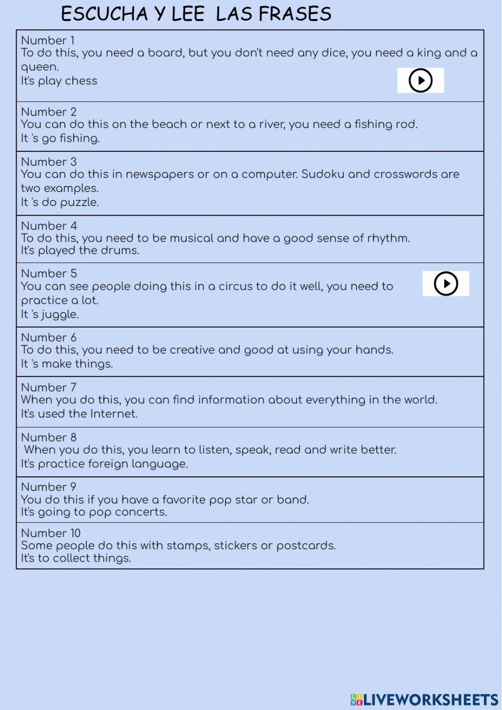 VOCABULARIO QUITZ Tema 1